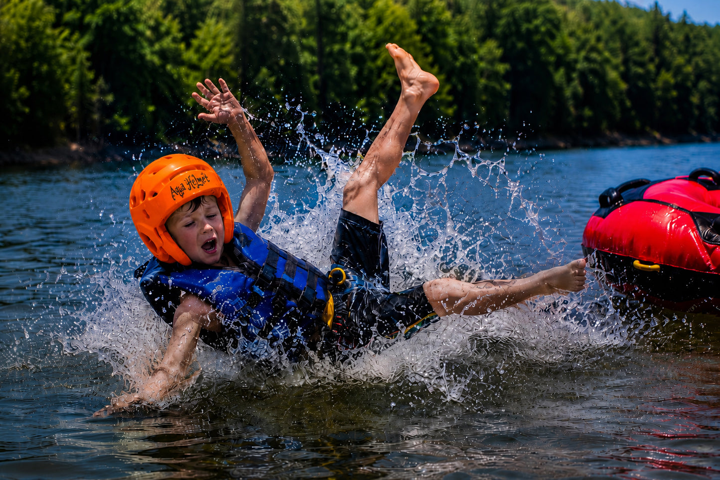 children's protective water helmet ,kids water safety gear, lake safety equipment